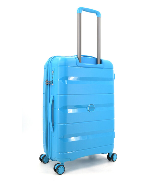 Decent Straight-Line Medium koffer Petrol blauw 65x42x26.5 CM