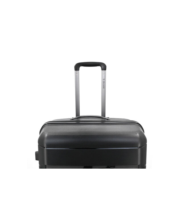 Decent Straight-Line Grote koffer Zwart 76x49x29 CM