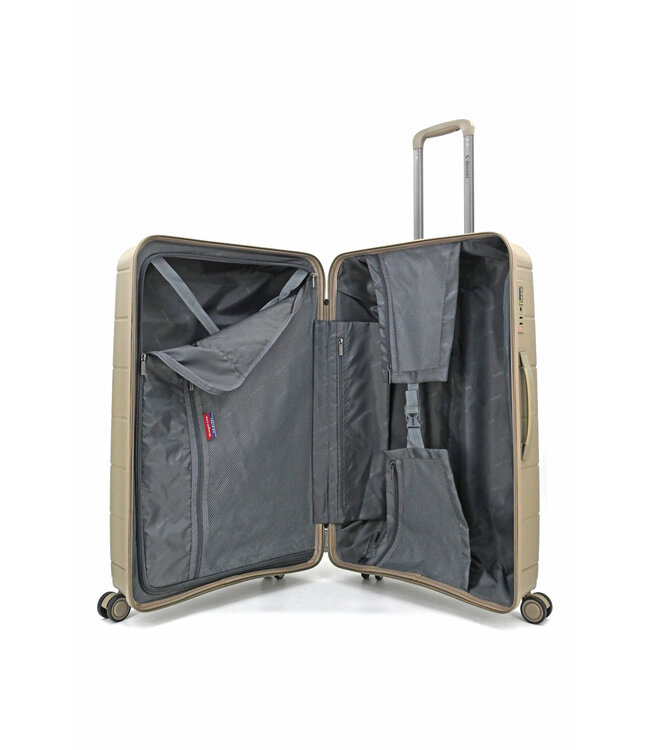 Decent Straight-Line Grote koffer Champagne 76x49x29 CM