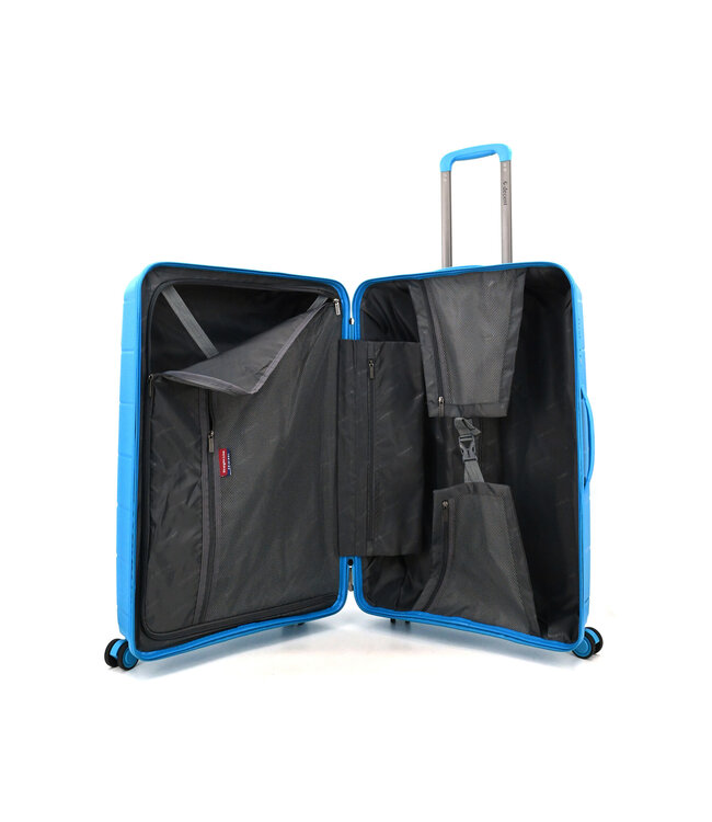 Decent Straight-Line Grote koffer Petrol blauw 76x49x29 CM