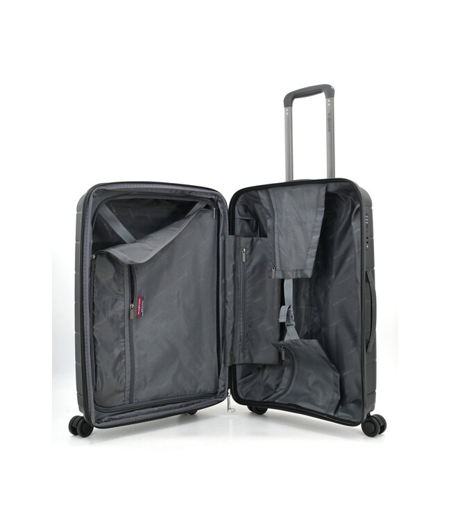 Decent Straight-Line Kofferset Zwart