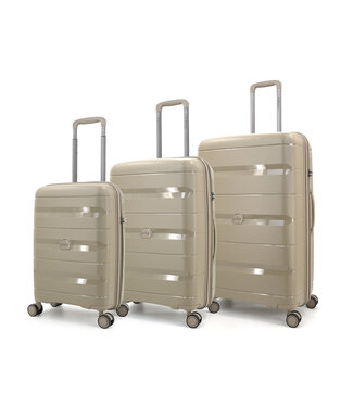Decent Decent Straight-Line Set de Valises Champagne 77x50x31cm