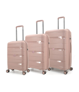 Decent Decent Straight-Line Set de Valises Rose 77x50x31cm
