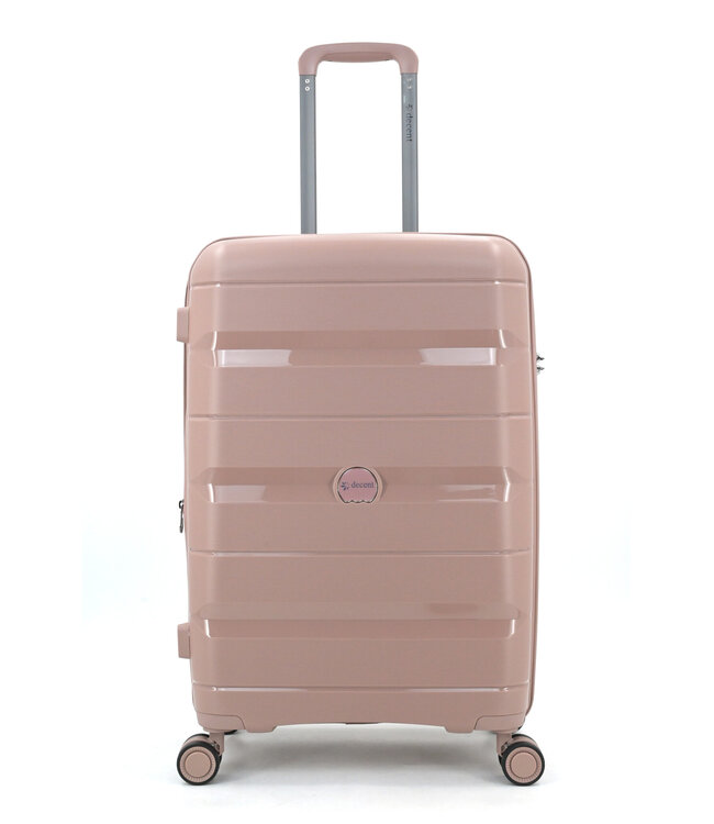 Decent Decent Straight-Line Set de Valises Rose 77x50x31cm