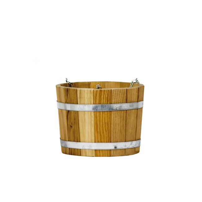 Robinia Hang Kübel "onlackiert" mit Kette