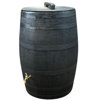 Holz-Regentonne Black Edition DeLuxus 190L