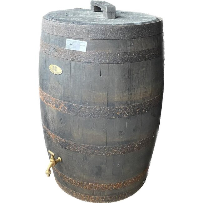 Holz-Regentonne 190 liter Black Edition DeLuxus