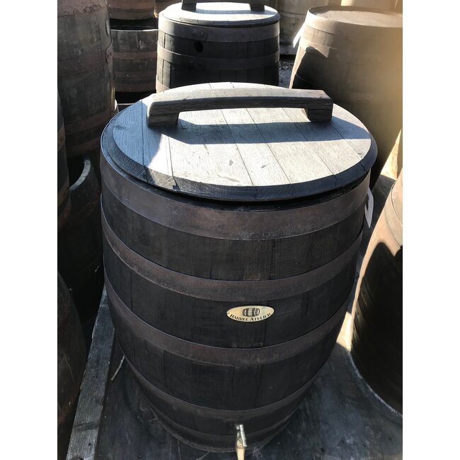 Holz-Regentonne 190 liter Black Edition DeLuxus