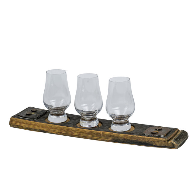 Whisky-Verkostungsbrett „Whisky“ – wahlweise mit 1, 2 oder 3 Gläsern