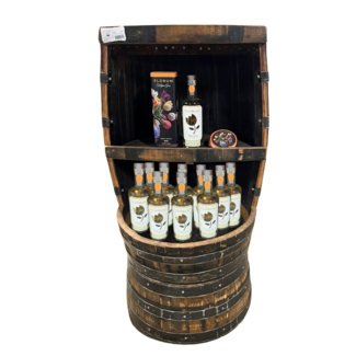 Display / Whiskyschrank 'Lowland' on wheels