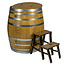 Cold BaRRRel DELuxus Large Holz-Regentonne mit trittleiter