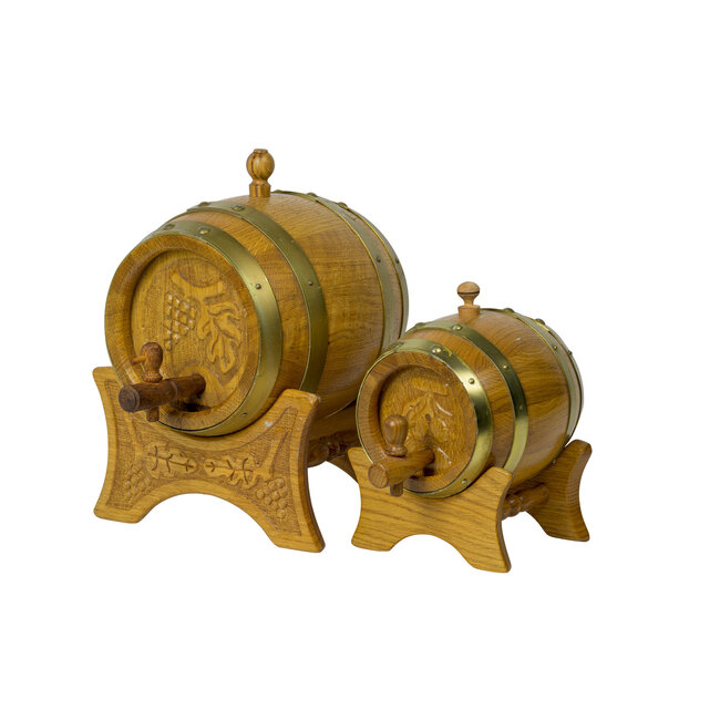 Holz DrankFass mit Hahn 2,5 Ltr