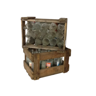 Antike Holz-Limonadenkiste