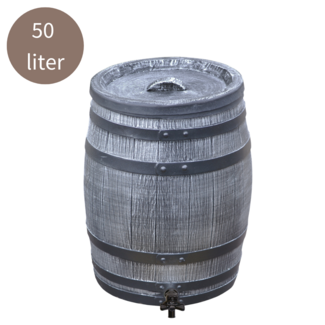 Regentonne Kunststoff 50 l grau 3/4" tap