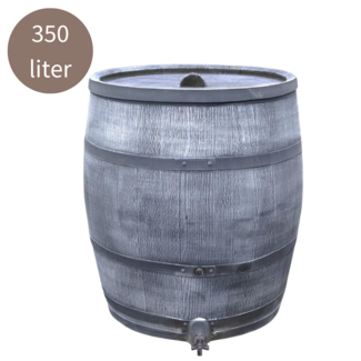 Regentonne Kunststoff 350 l grau 3/4" tap