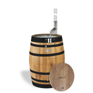 Holz-Regentonne Luxus schwarze Fassreifen id