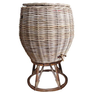 Rotan Regentonne Grau 130 liter