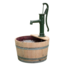 Wasser wanne wein mit gusseiserner Handpumpe