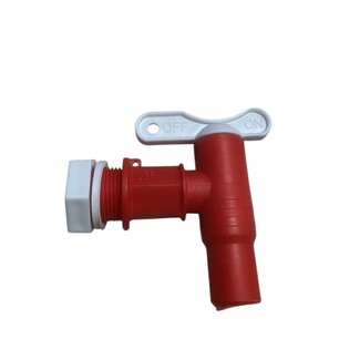Regentonnenhahn 3/4" aus Kunststoff, rot