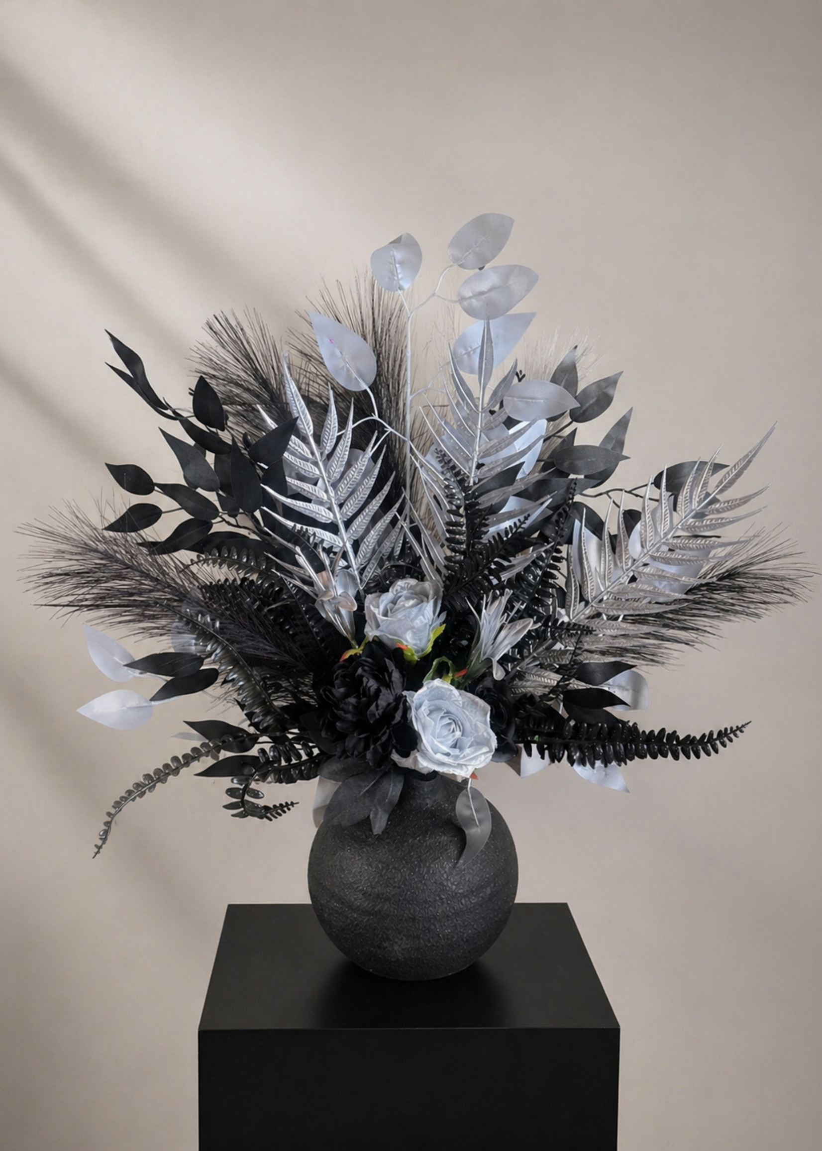 Salontafel Boeket Noir Silver Elegance