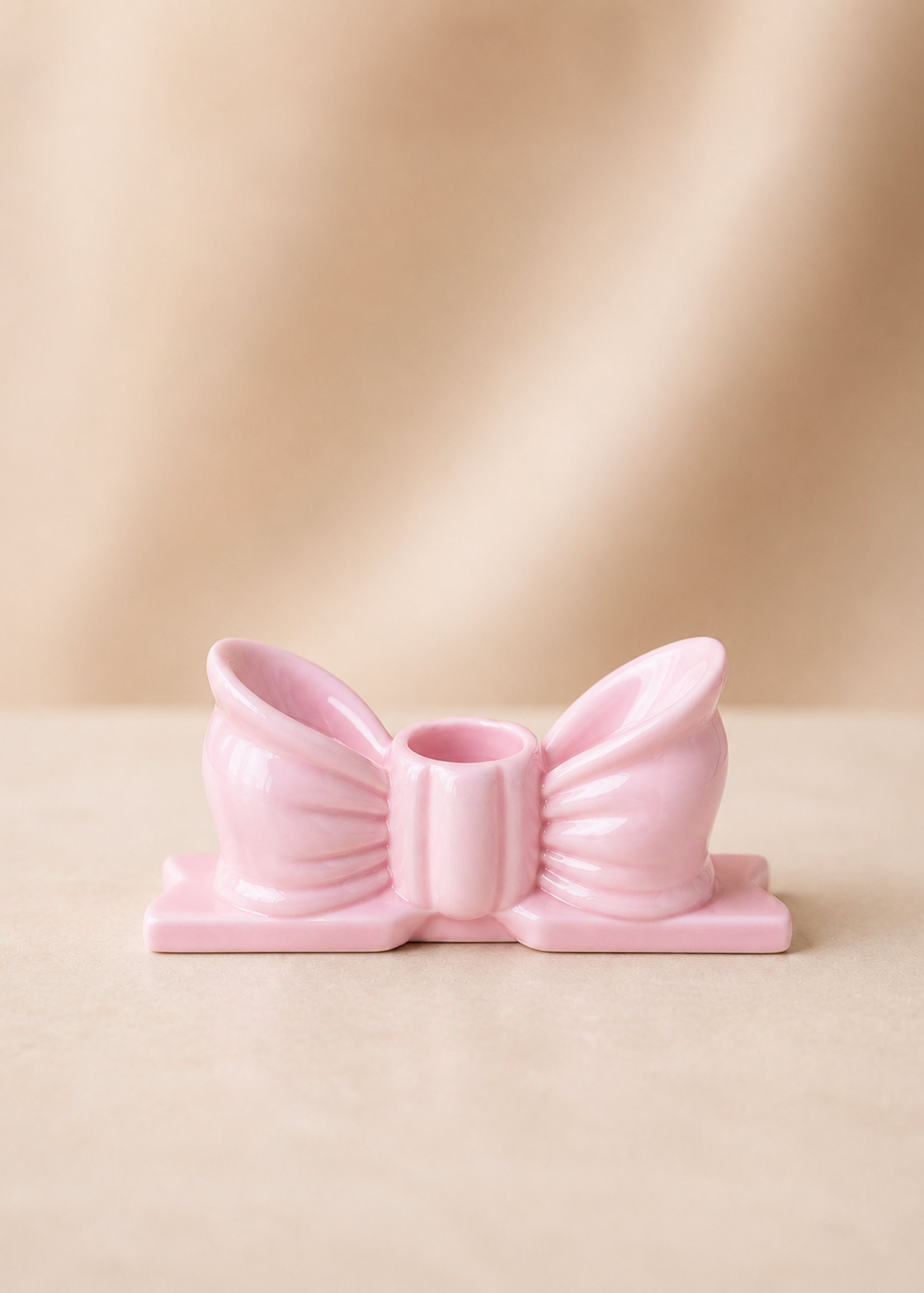 Kaarsenhouder Bow Roze