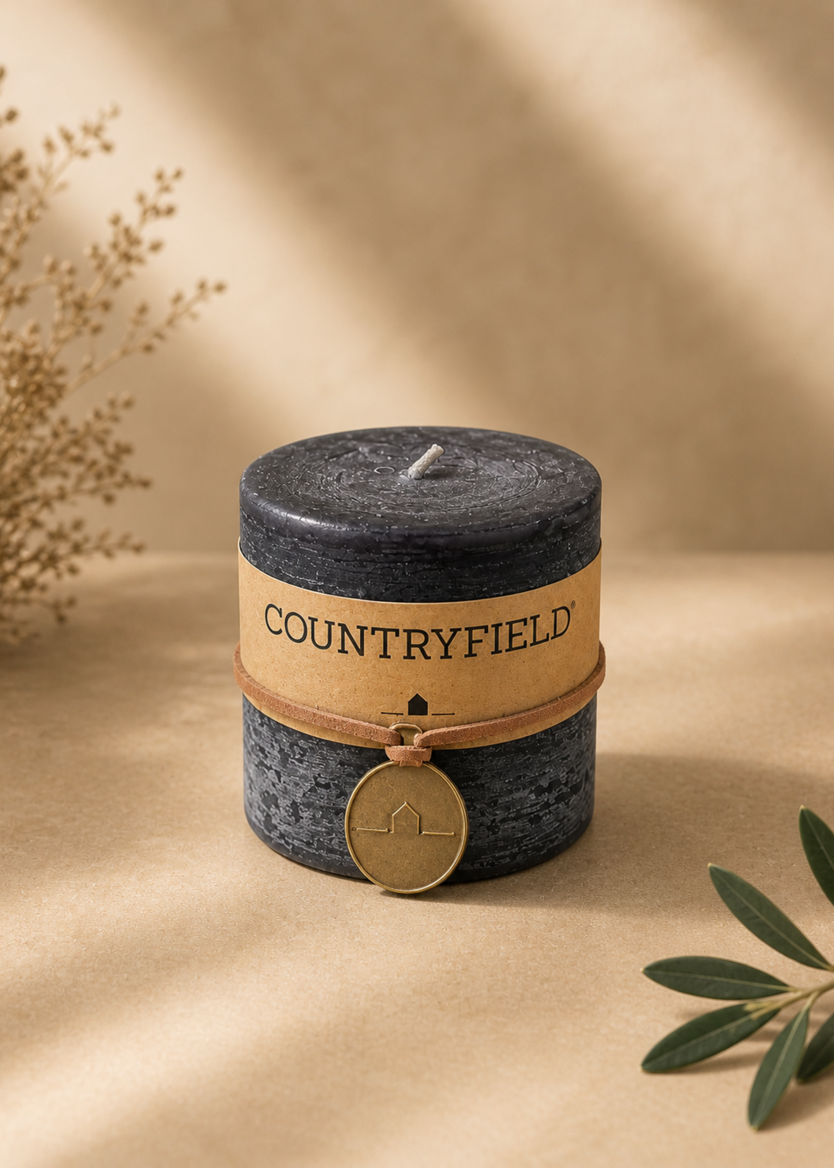 Kaars Country Field Zwart