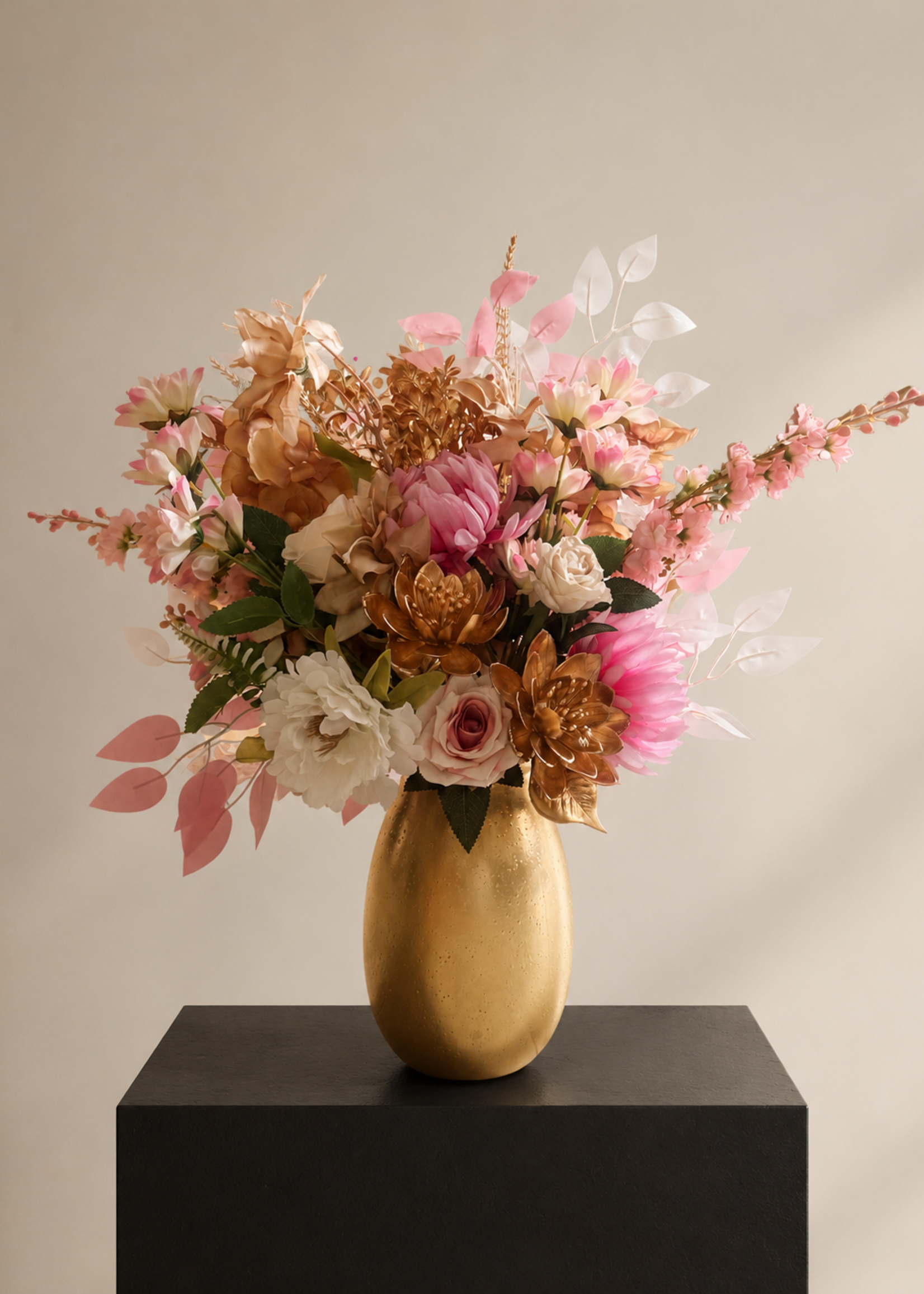 Pluk Boeket Pink Champagne Elegance