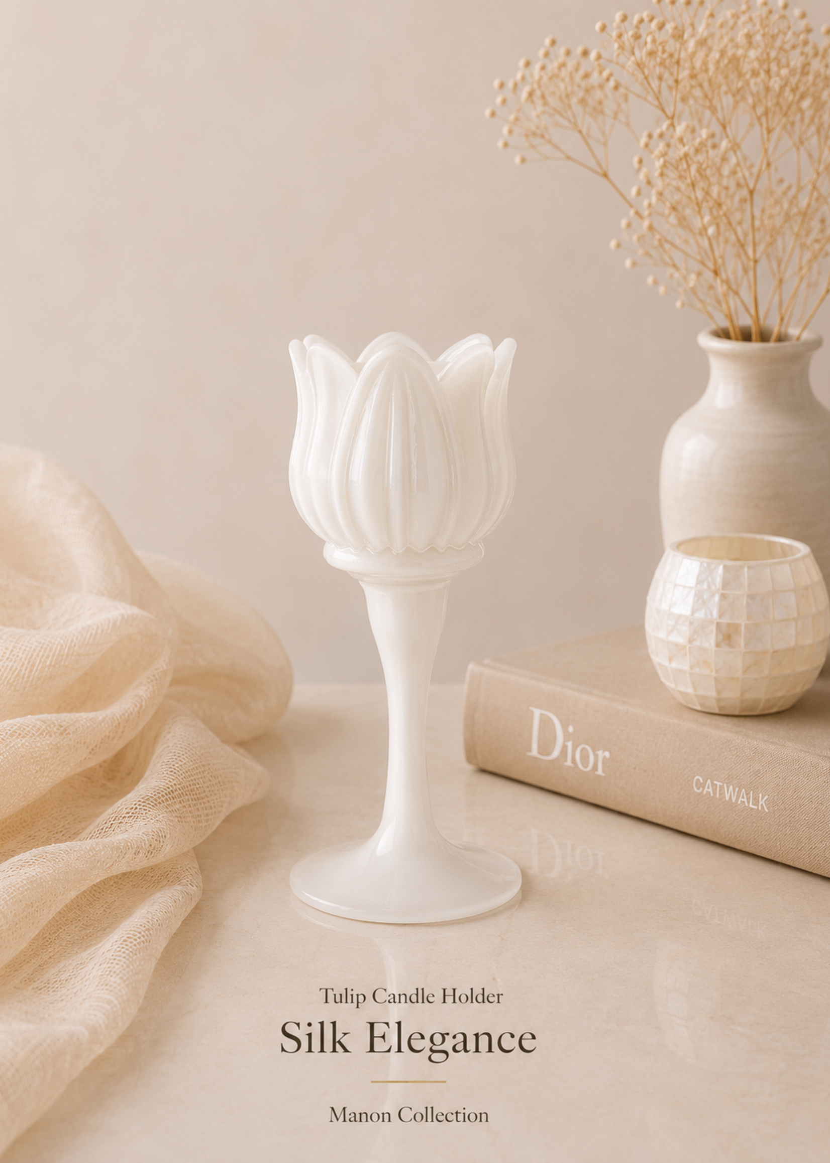 Kandelaar Tulip Pearl
