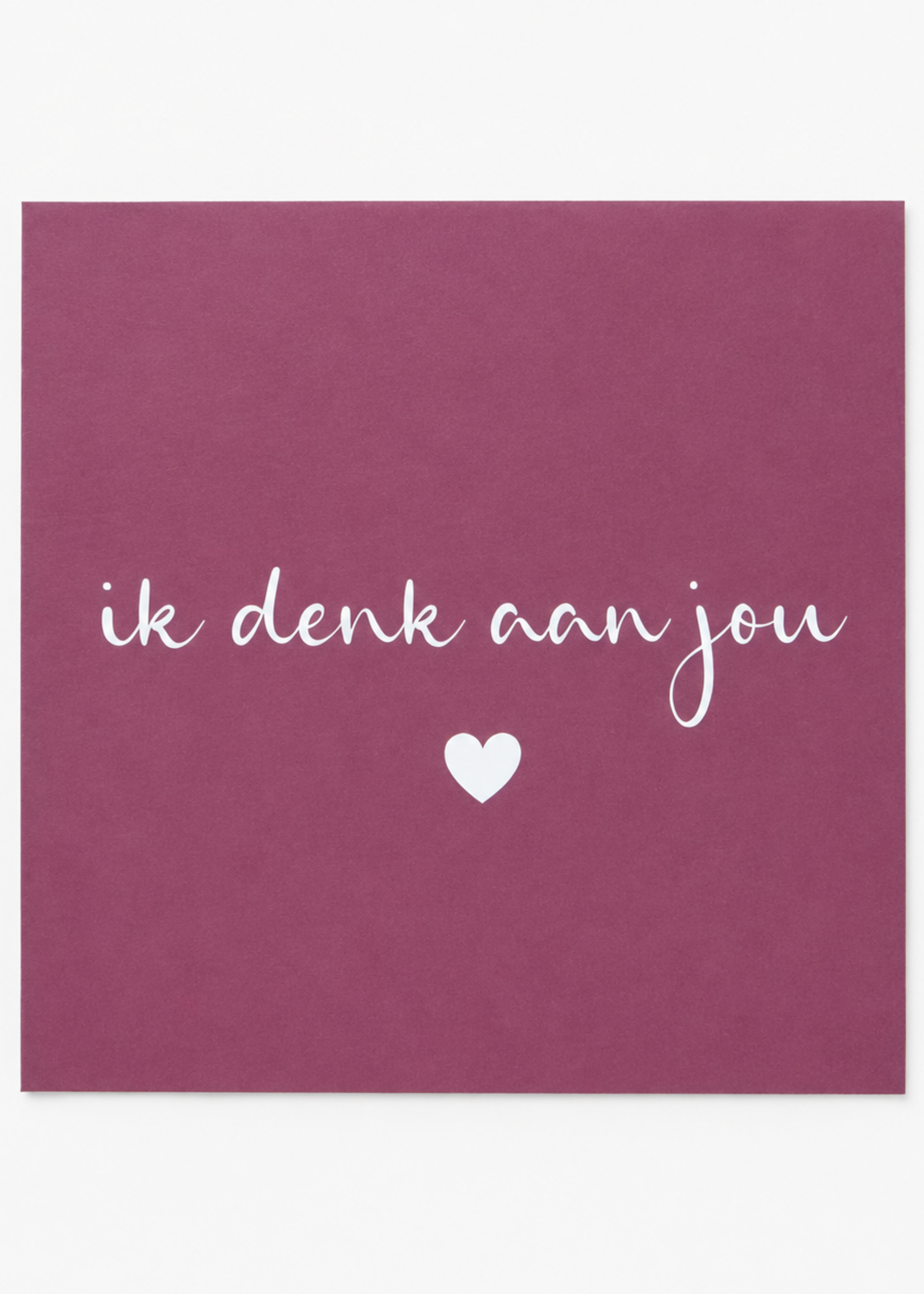 Wenskaart 'Denk aan jou'