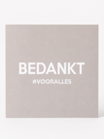 Wenskaart 'Bedankt'