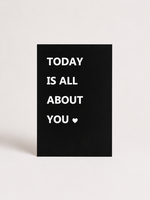 Wenskaart 'All about you'
