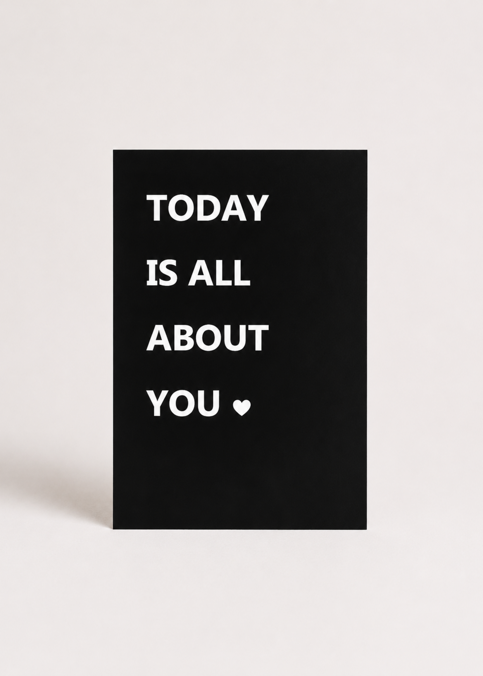 Wenskaart 'All about you'