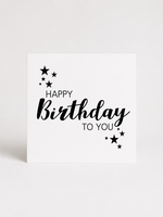 Wenskaart 'Happy birthday'