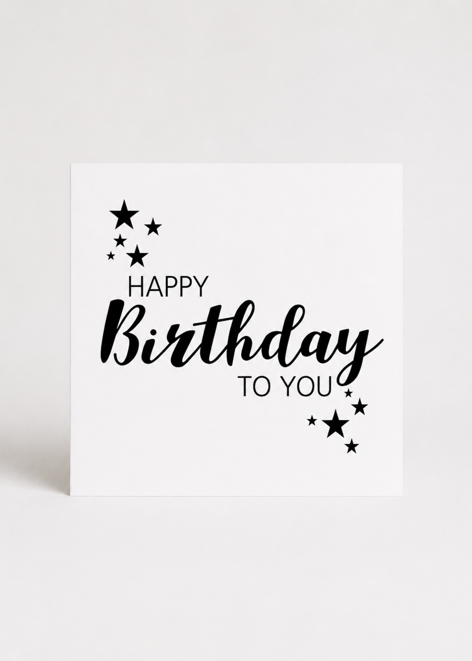 Wenskaart 'Happy birthday'