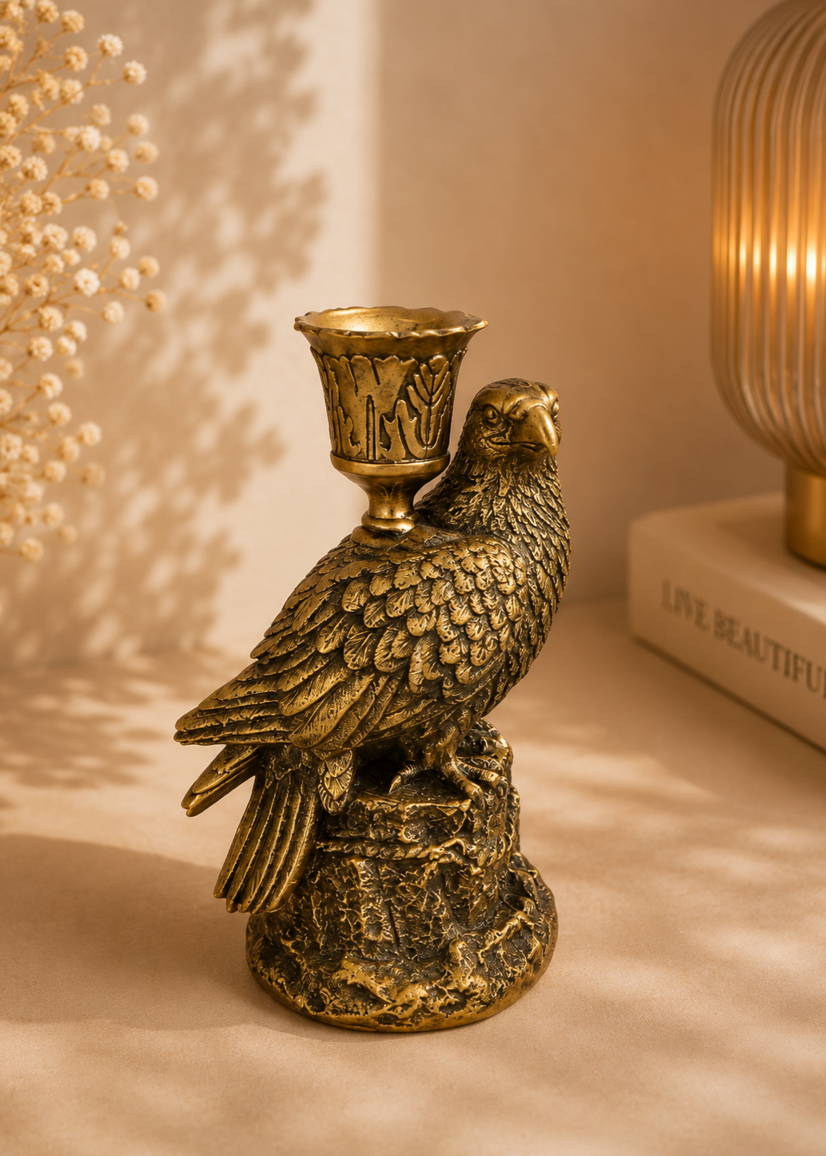 Kandelaar Eagle Goud