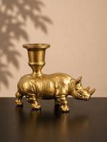 Kandelaar Neushoorn Goud