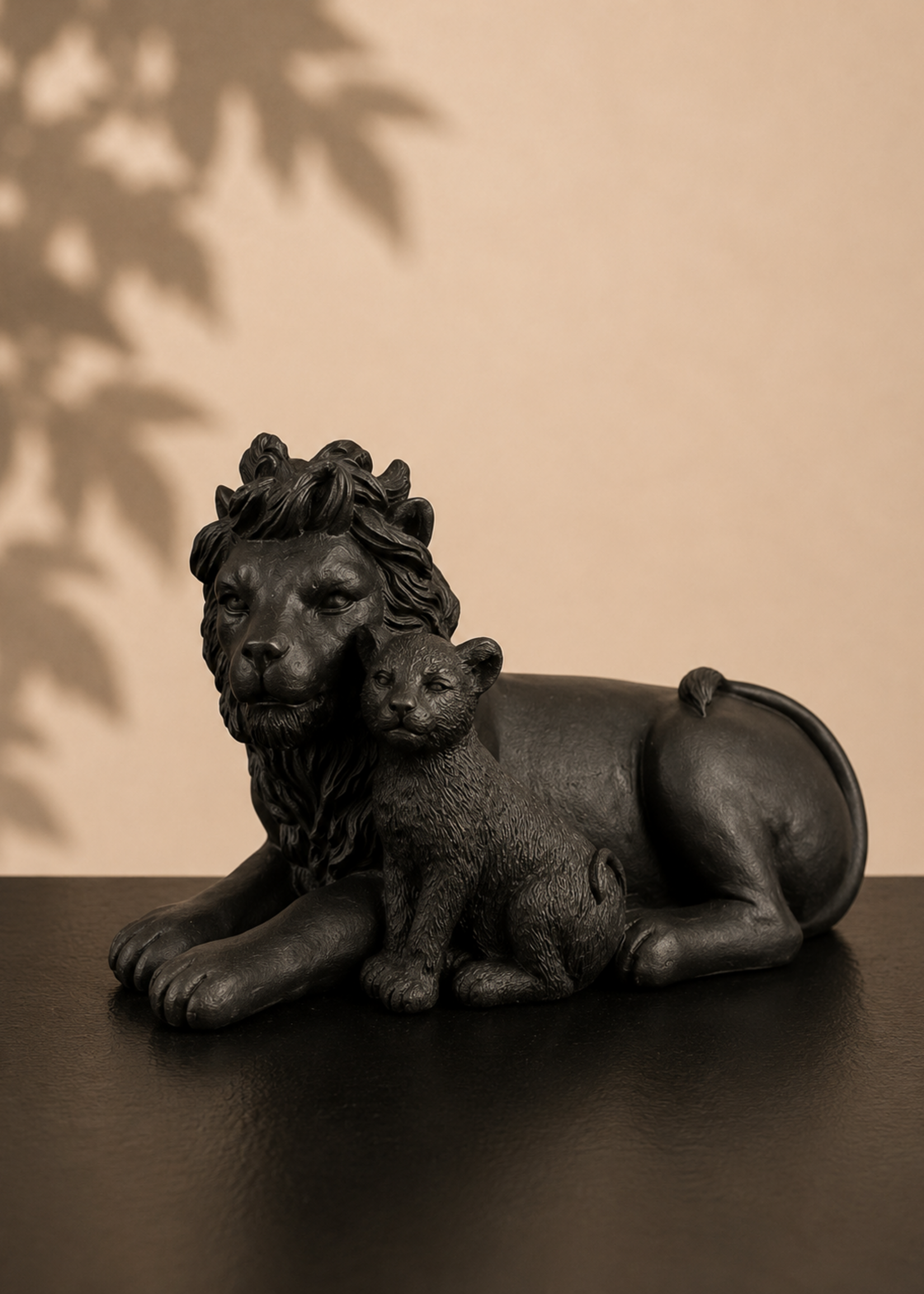 Ornament Leeuw Zwart