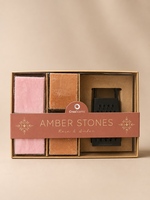 Giftset Amber blokjes & Rasp