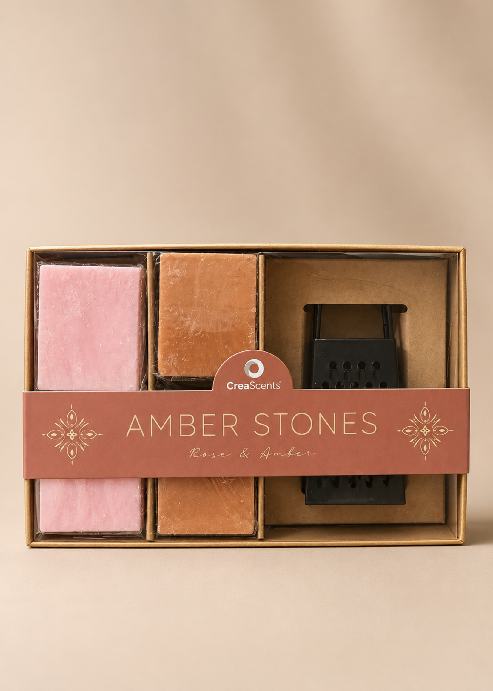 Giftset Amber blokjes & Rasp