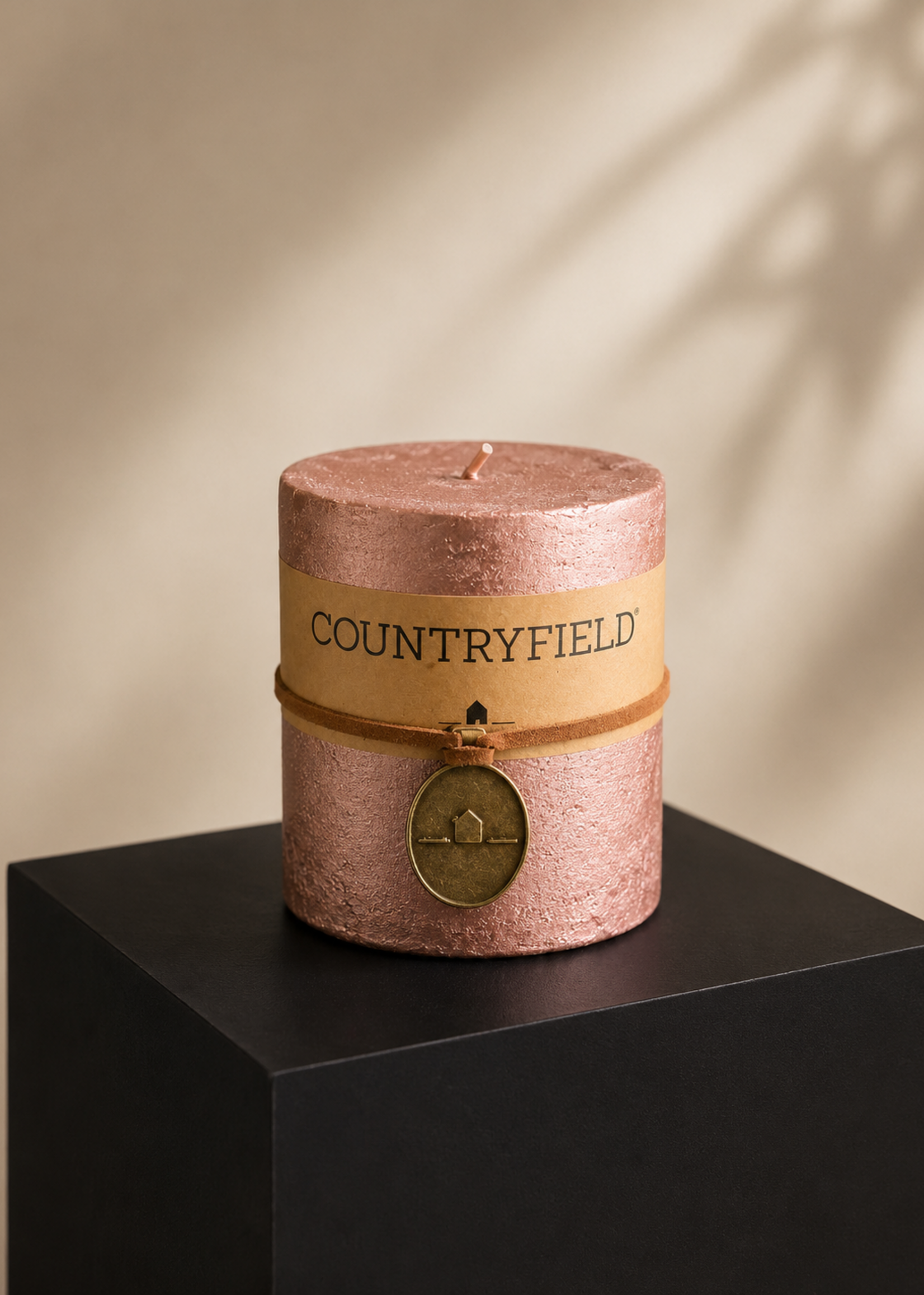 Kaars Countryfield Roze S