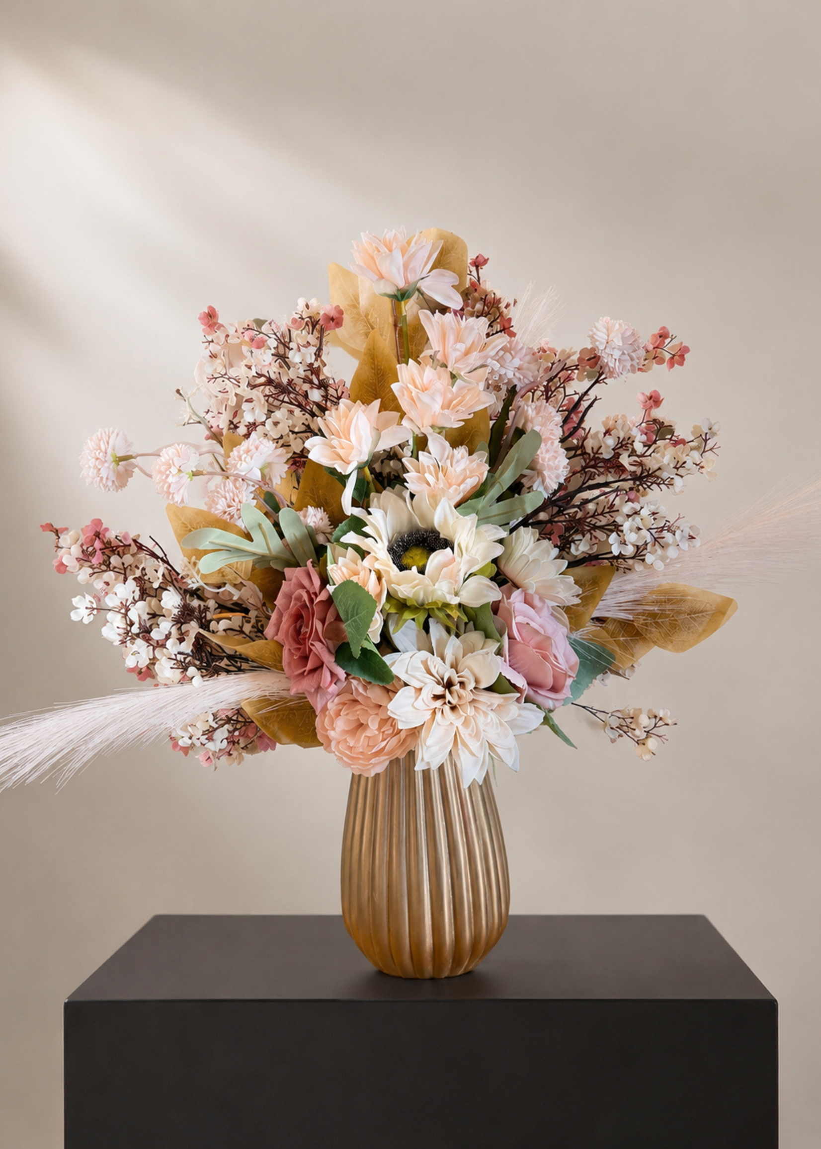 Salontafel Boeket Champagne Rose