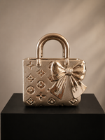 Designer Bag vaas Strik Champagne