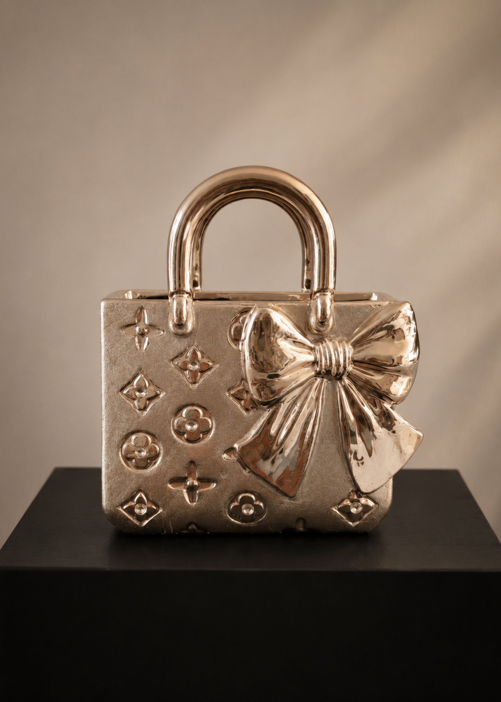Designer Bag vaas Strik Champagne