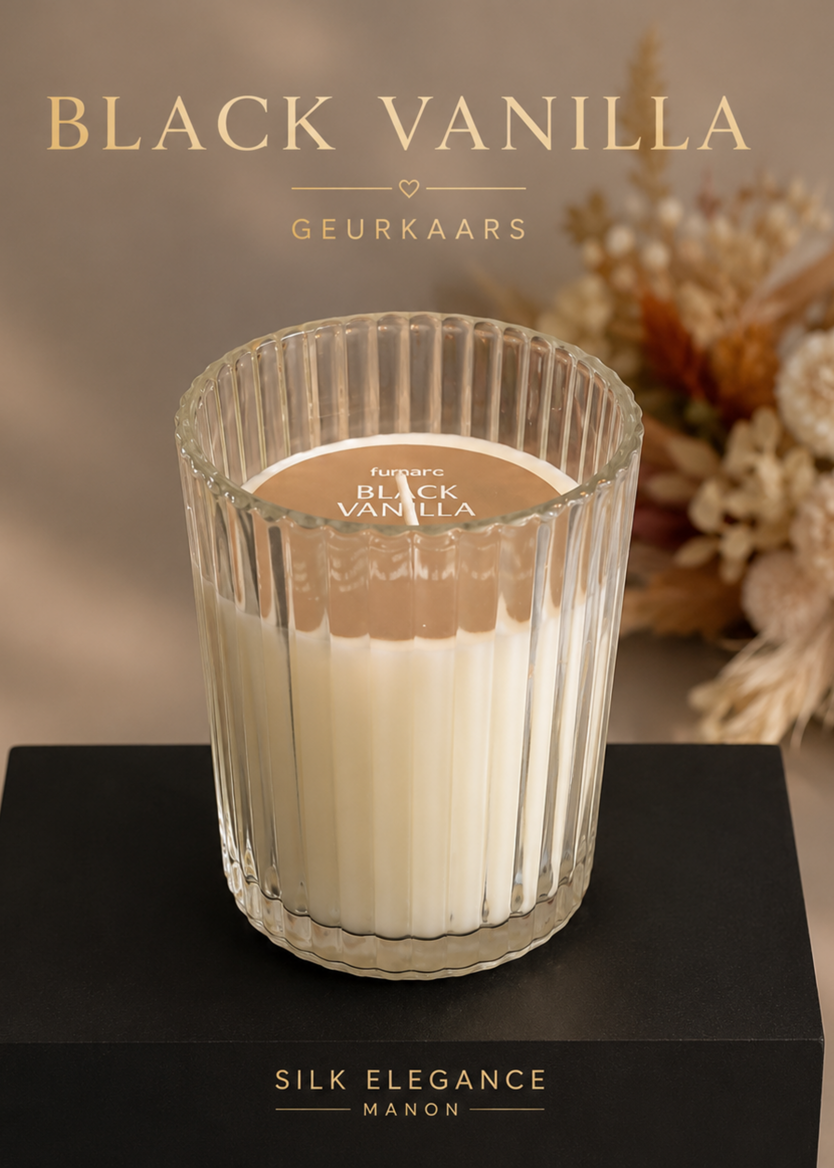 Geurkaars Black Vanilla
