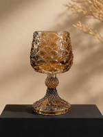 Theelichthouder Pinecone Bruin