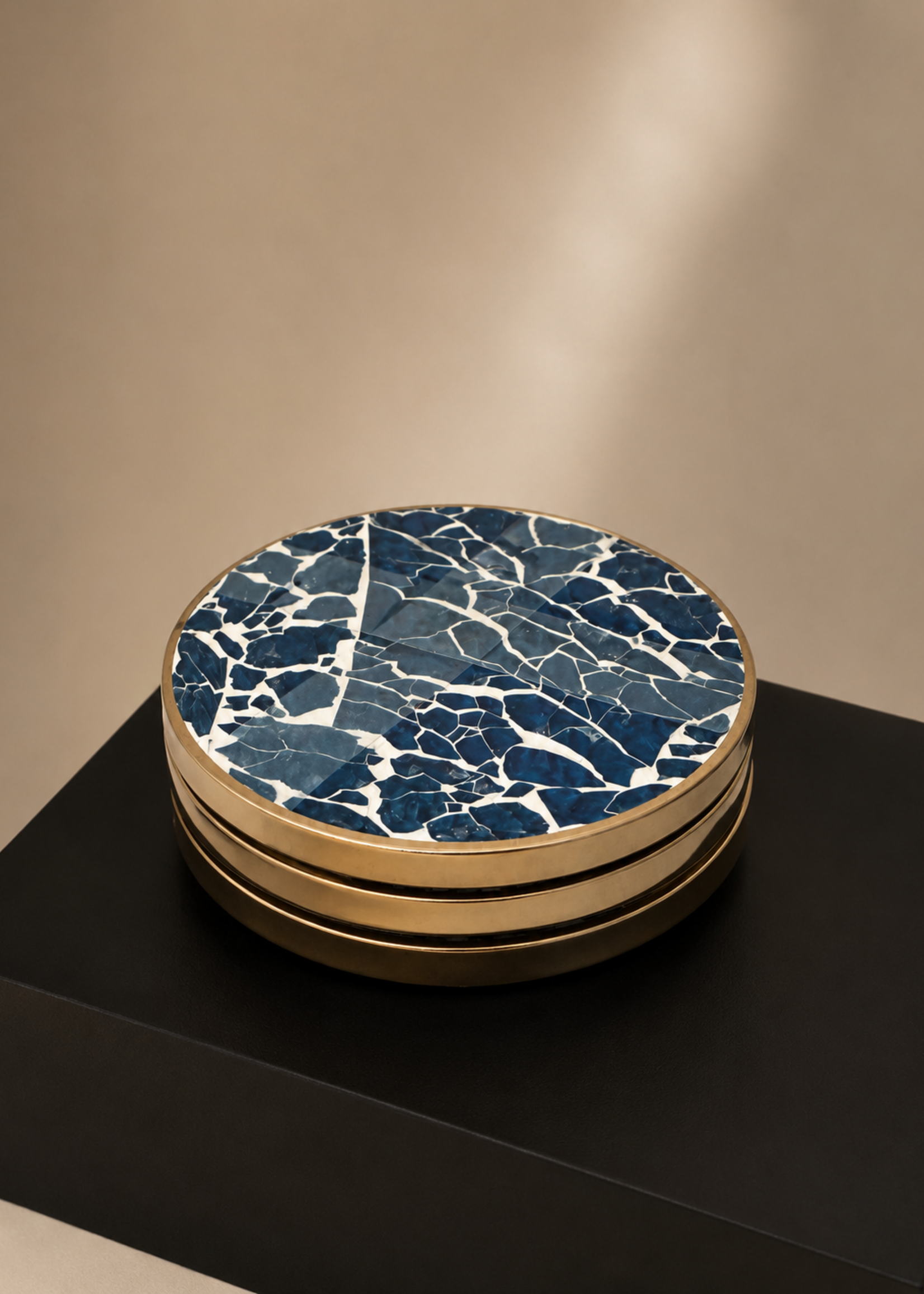 Onderzetters Julie Blauw 4 Stuks