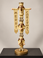 Notenkraker Toren Beige/Goud