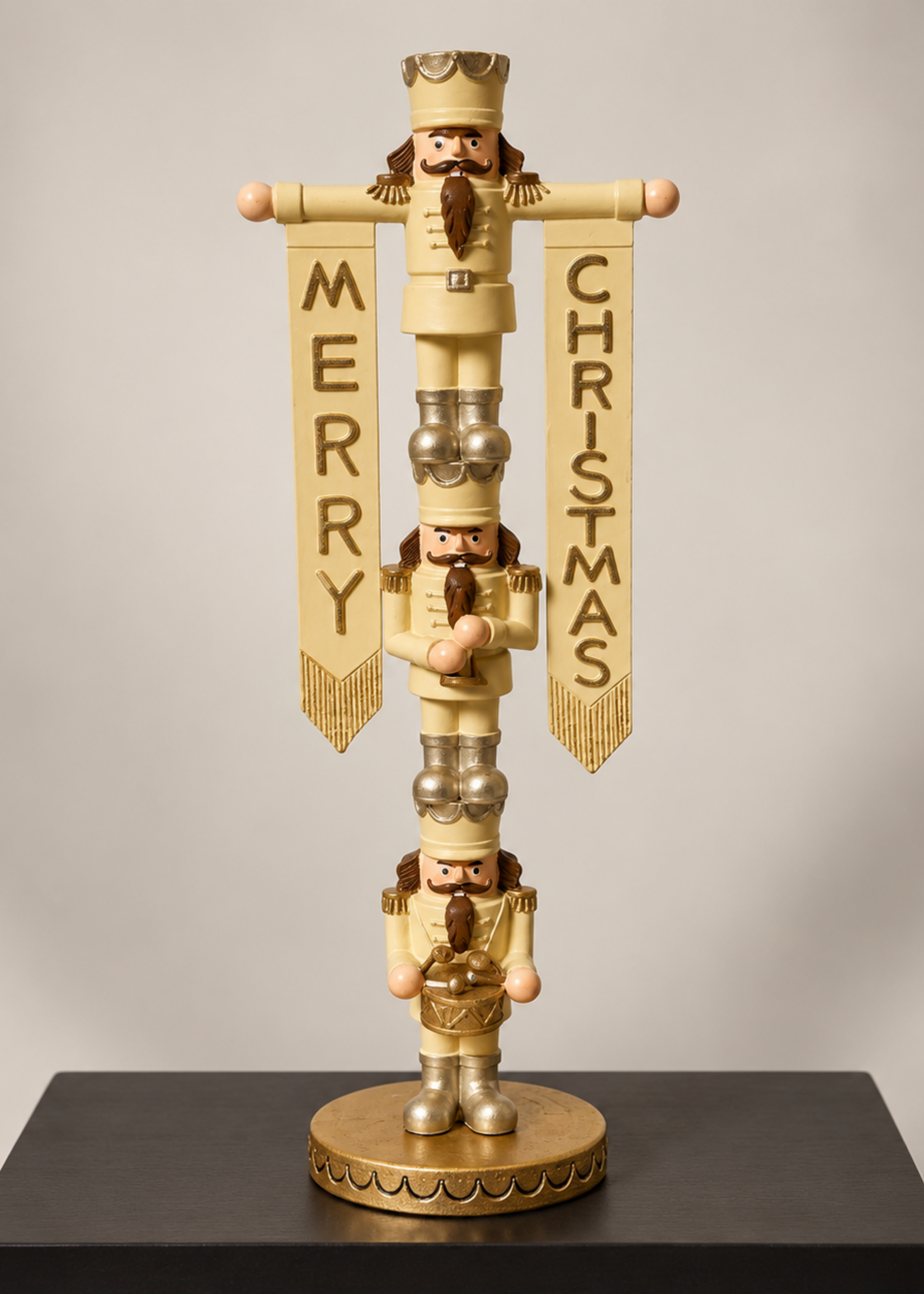 Notenkraker Toren Beige/Goud