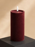 Led Kaars Fluweel Bordeaux L