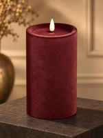 Led Kaars Fluweel Bruin XL